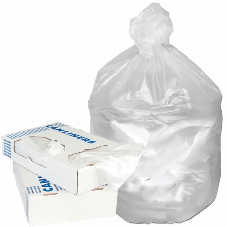 45 Gal 12 mic Clear Trash Bags (Case of 250): DRJ Safety, Inc.
