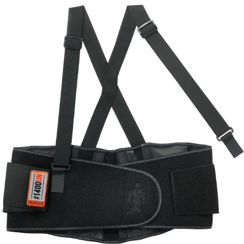 Ergodyne ProFlex 1400 Universal Size Back Support, Black