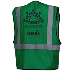 ABM ENHANCED CLEANING TEAM GREEN VEST